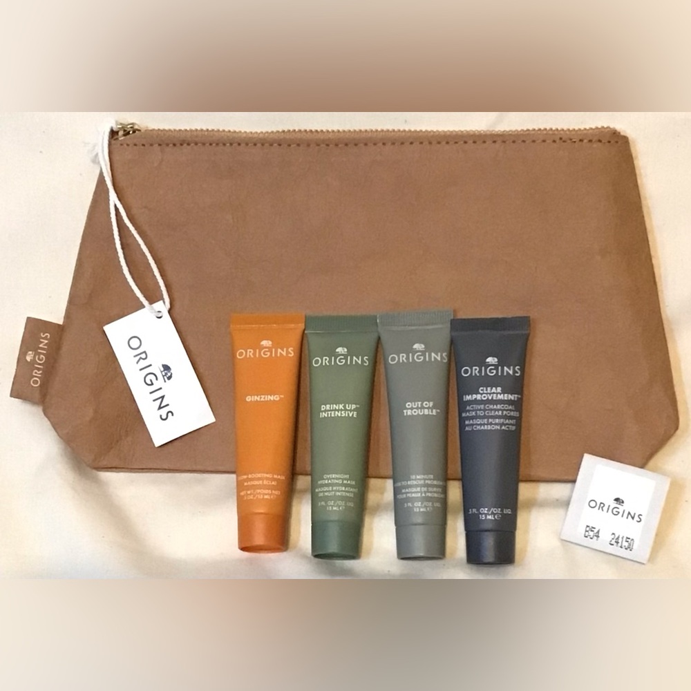 Origins Skincare Mask Collection with Tan Pouch